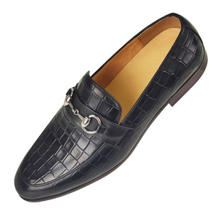 Men Genuine Leather Loafers Square Toe Slip-On Summer Comfort Buckle <b>Decorated</b> Fashion Casual <b>Shoes</b> - Product Image 3