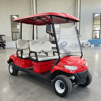 Voiturette de golf électrique tout-terrain surélevée 4 places avec pneus tout-terrain de 10, 12 et 14 pouces