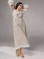 Fabricant OEM – Robe droite décontractée en lin pour femme, personnalisation de marque, faible MOQ, service de conception de vêtements, vêtement de qualité