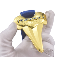 Medallas Deportivas de Natación de Metal con Diente de Tiburón 3D de Australia al por Mayor, con Diseño Personalizado, Aleación de Zinc, Oro, Plata, Bronce, Premio de Natación