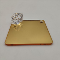 Feuilles miroir en plastique acrylique or, 100 pièces, bon marché