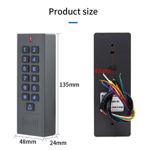 Clavier noir Tuya Wiegand, lecteur de cartes RFID 125 kHz, étanche IP67, système d'entrée de porte autonome intelligent Tuya WiFi, contrôleur d'accès - Product Image 6