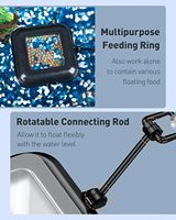 Distributeur de nourriture pour aquarium, ventouse flottante pour vers rouges, support polyvalent pour aliments pour poissons, tasse doseuse