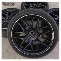 GRAYFOX Jantes Concaves Noires Mat Personnalisées 18 19 20 21 Pouces 5x120 5x112 5x114.3 Forgées pour BMW X5 M Audi Mercedes Benz AMG