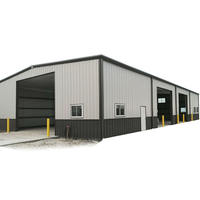 Atelier modulaire en structure acier prêt à être expédié, entrepôt industriel préfabriqué avec conception à assemblage rapide
