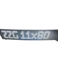 ZZG Programable 11*80 Puntos Bus Head Sign Curved Bus LED Panel Pantalla flexible para camión