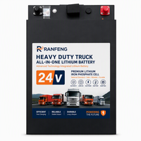 Paket Baterai LiFePO4 24V 200Ah untuk Truk, Starter Mesin, AC Parkir, Daya Starter, Siklus Dalam, 4000 Siklus