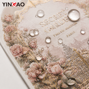 Autocollants personnalisés Yingao, impression UV dorée, étanches, étiquettes de parfum vintage, rouleau, <span class=keywords><strong>Secret</strong></span> Garden Rose, luxe, classique, durable - Product Image 6