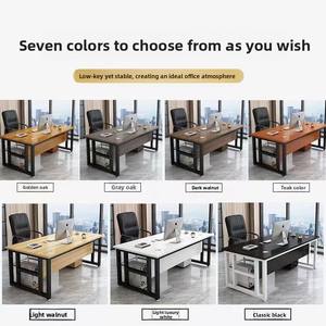 Moderno semplice singolo Desktop scrivania in acciaio struttura del Computer supervisore scrivania materiale metallico per uso ufficio o scuola - Product Image 3