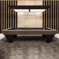 Table de billard professionnelle miniature en ardoise, pieds en bois massif, table de snooker française de 9 pieds, usage domestique et commercial en intérieur