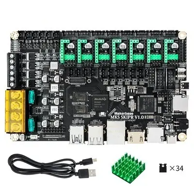 La Placa de impresora 3D KWM Makerbase MKS SKIPR funciona con cuatro núcleos 64bit SOC Clipper y pantalla de 3,5/5,0 pulgadas Voron VS