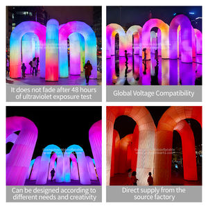 कस्टम रंग बदलने वाला नेतृत्व वाले आर्च इंफ्लेटेबल वेडिंग पार्टी बाजार विज्ञापन उद्घाटन समारोह के लिए कला - Product Image 2