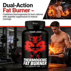 Kapsul Pembakar Lemak Termogenik OEM/ODM Alami Organik Bebas Gluten Pil Penurun Berat Badan Dewasa untuk Wanita untuk Mengecilkan Pinggang - Product Image 2