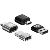 Adaptor OTG USB-C Female ke USB2.0 Male Baru dengan Output DC Mendukung Transfer Data 10W 480Mbps untuk Ponsel