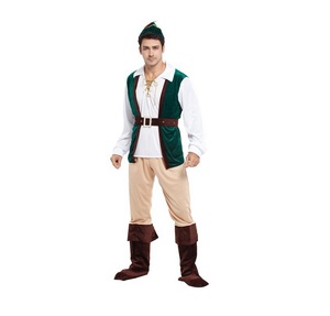 Commercio all'ingrosso della fabbrica degli uomini del partito che si veste eroe mascherato di lusso con la parte superiore/pantaloni/mantello/copricapo/maschera per gli occhi/cintura - Product Image 2
