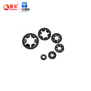 Tùy chỉnh cường độ cao mùa xuân thép cơ khí kẽm mạ đen Metric vòng trục Push-on mùa Xuân máy giặt sao khóa máy giặt - Product Image 2