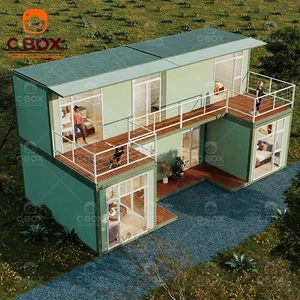 Cbox Prefab Flat Pack Office Sandwich Panel Guesthouse Modular Outdoor Villa Farmhouse Mining Camp Container House - Product Image 3