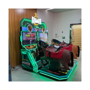 Parc d'attractions à monnayeur électronique mécanique west cowboy simulateur d'arcade 4 joueurs machine de jeux de courses de chevaux - Product Image 3