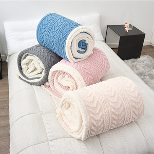 Manta de Coral Fleece Jielaimei de 1.5x2m, Gruesa, de Color Sólido, Suave, para Cama, Sofá o Siesta, con Función Antiestática - Product Image 4