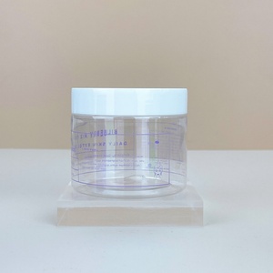 <b>Empty</b> Wholesale 5oz 6oz 8oz Clear Plastic Scrub Cream <b>Jar</b> Body Butter Packaging <b>Jar</b> Containers With Private Label - Product Image 4