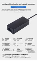 Chargeur de batterie au lithium 36V 2A pour scooter électrique 36 volts, adaptateur d'alimentation Li-ion pour vélo électrique, charge rapide haute vitesse CE