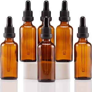 5ml 10ml 15ml 20ml 30ml 50ml100mlAmber Glass <b>Dropper</b> <b>Bottles</b> With Black Cap for Essential Oil Perfume Sample <b>Bottle</b> Aromatherapy - Product Image 1