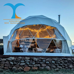 Tentes préfabriquées de luxe, dôme géodésique étanche pour le glamping, tente extérieure de 6m <span class=keywords><strong>Domo</strong></span> Geodesico, tente pour enfants, cubes de <span class=keywords><strong>sauna</strong></span> - Product Image 2