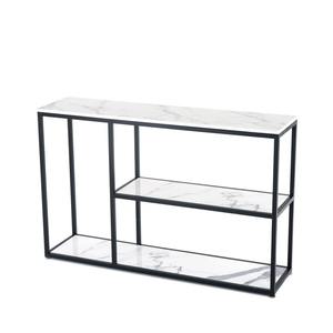 Mesa estrecha de estilo moderno nórdico con mármol de lujo ligero <span class=keywords><strong>para</strong></span> sala de estar, <span class=keywords><strong>pasillo</strong></span>, entrada o porche, <span class=keywords><strong>estante</strong></span> de armario de pared - Product Image 5