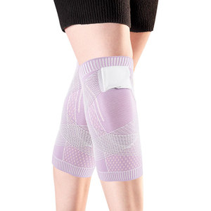 Attelle de soutien du genou – Manchon de compression avec coussinet en gel de silicone et stabilisateurs à ressorts – pour la course à pied, le volley-ball, le basketball, la gym, etc. - Product Image 1