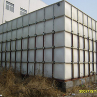 Réservoir de stockage d'eau d'incendie en fibre de verre FRP GRP 5000-200000 litres gallon 10 -10000m3 conteneurs de stockage d'eau réservoir d'eau domestique