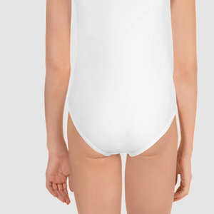 Maillots de bain une pièce à imprimé floral mignon avec chapeaux assortis pour enfants, ensemble de maillots de bain d'été, design à volants colorés - Product Image 6