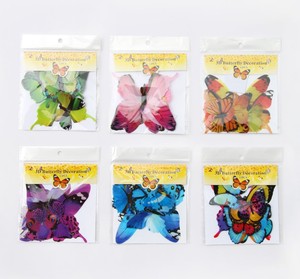 NX colorato PVC impermeabile simulazione farfalla 3d Stereon carta da parati adesivi adesivi per la stanza delle nozze decorazione della casa - Product Image 4