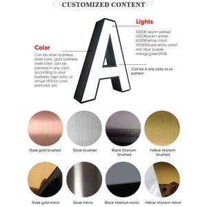 Enseigne 3D en métal pour <span class=keywords><strong>salon</strong></span> de manucure, enseigne murale LED pour magasin, décoration intérieure et extérieure, vente chaude - Product Image 3