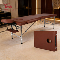 Schönheitssalon-Möbel Wimpernbett Edelstahl Klappbare 3-Teilige Massageliege für Gesichtsbehandlungen und Wimpernverlängerung