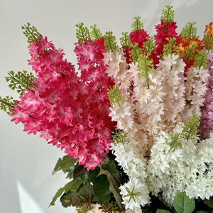 Flores de Jacinto Artificiales del Fabricante, Flor de Seda de 7 Ramas para Decoración de Bodas y Hogar, Arreglos Florales - Product Image 4
