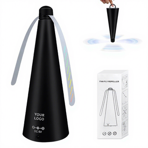 0728 Fly Fans for <b>Tables</b> Indoor Outdoor Battery Powered Keep Flies Away with Holographic Blades Home Party Outside Picnic - Product Image 2
