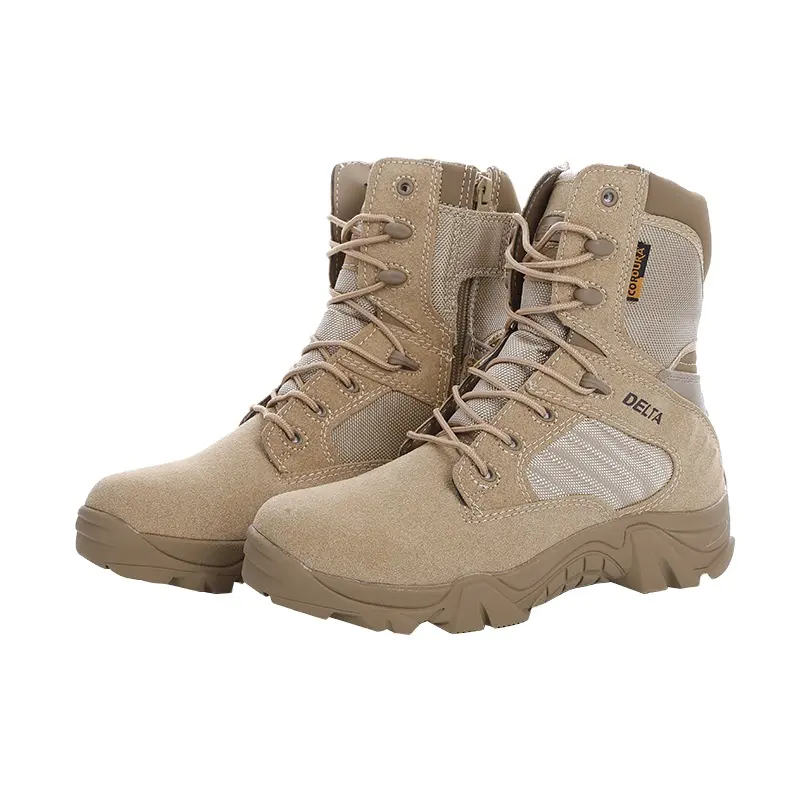 Мужские тактические уличные ботинки DELTA, 8 дюймов, замша, кожа, военные ботинки, OEM