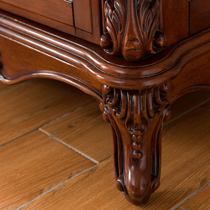 <span class=keywords><strong>Armadio</strong></span> a <span class=keywords><strong>Quattro</strong></span> <span class=keywords><strong>Ante</strong></span> in Stile Europeo Personalizzato, Mobile Contenitore in Legno Massello Stile Americano, Arredamento Vintage per Camere da Letto - Product Image 6