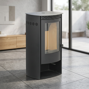 Poêle à bois rond de style <span class=keywords><strong>nordique</strong></span>, prêt à l'emploi, pour une décoration intérieure moderne - Product Image 4