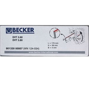 Grattoir à palettes pour pompe à vide Becker DVT3.60 3.80, lames en carbone graphite, entraînement électrique basse pression - Product Image 3