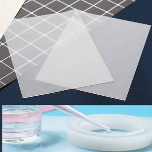 <b>Craft</b> adhesive board mold <b>tool</b> UV epoxy resin jewelry making transparent silicone mat - Product Image 5