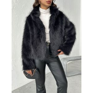 Abrigos de Piel Negros al por Mayor Topshow - NEGRO - Product Image 4