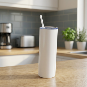 USA Stock 20oz Vacuum Insulated Stainless Steel Tumbler with Double Wall Plastic Straw Metal for - Product Image 4