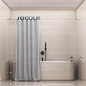 ราวแขวนผ้าม่านแบบขยายได้ CXT476 สำหรับใช้ในบ้าน ทำจากสแตนเลสอย่างหนา ใช้เป็นราวตากผ้าหรือราวแขวนผ้าม่านในห้องอาบน้ำได้ - Product Image 3