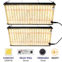 Luz led interior regulável 120 240 w lm301b, luzes para crescimento, controle de espectro completo, placa led