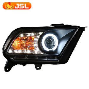 Convient pour <span class=keywords><strong>Ford</strong></span> 10-14 Ensemble de phare de cheval sauvage <span class=keywords><strong>Mustang</strong></span> Modification LED Daytime running lamp coulant eau clignotant - Product Image 1