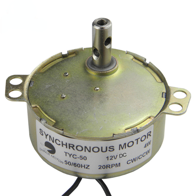 Promotional Electric Motor TYC-50 DC 12V 50/60Hz Synchronous Motor 20-24RPM CW/CCW Turntable Motor