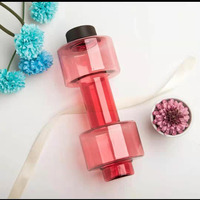 Bouteille d'eau en forme de haltère, pichet de gymnastique, Shaker de protéines, 550ML