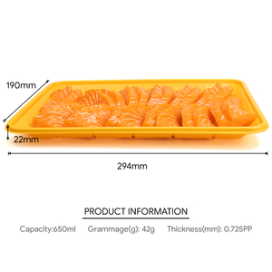Barquette jetable en plastique PP de qualité alimentaire, personnalisable, pour l'emballage de viande et de volaille, avec procédé de thermoformage pour supermarché - Product Image 2