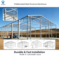 Bâtiment d'élevage avicole en structure métallique préfabriquée |   Résistance au vent de 121+ MPH, charge de toit de 20 lb/sq.ft, taille personnalisée